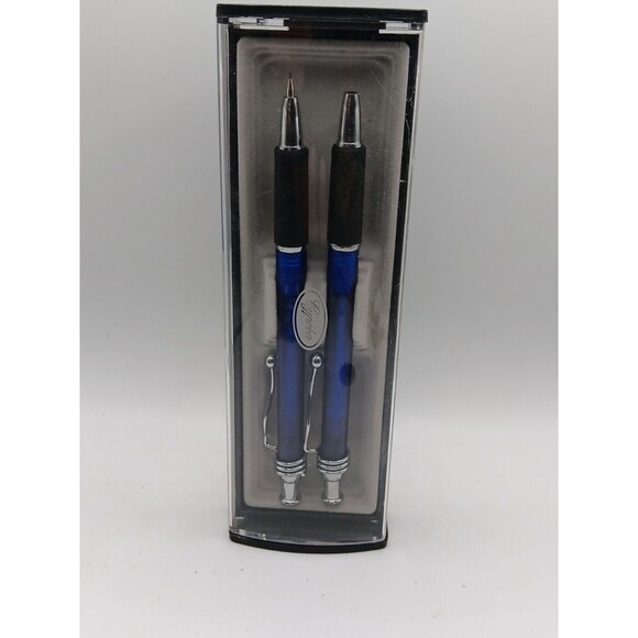 Vtg Spiral Pen Pencil Set in Plastic Case - Readers Digest Promo - Sealed Pkg - Picture 1 of 5